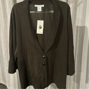 NWT Requirements Women's Brown Cardigan